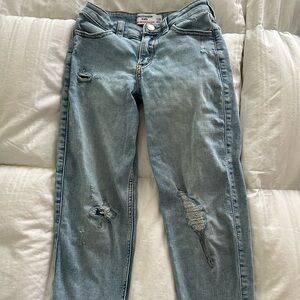 Abercrombie Kids High Rise Mini Mom Jeans 7/8